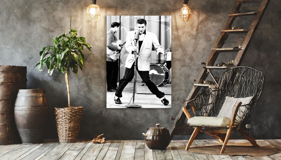 Elvis Presley  Rock and Roll Canvas Wall Art
