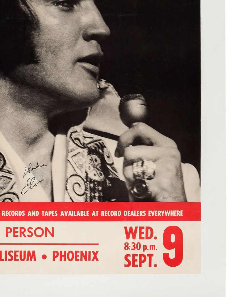 Elvis Presley vintage poster, Elvis Presley poster