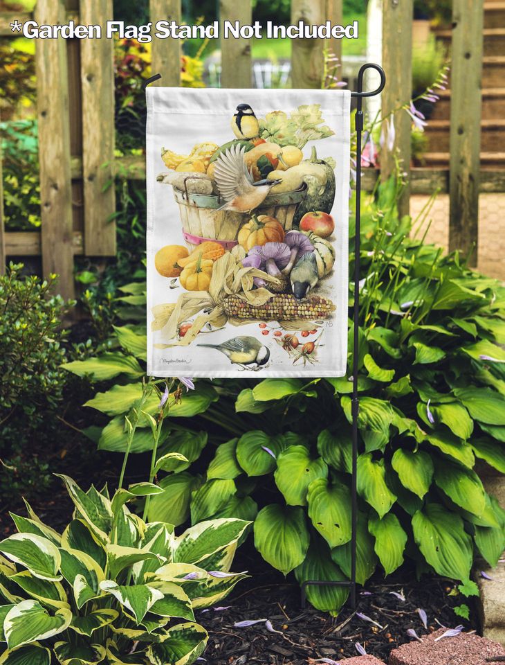 Marjolein Bastin, Bird Fall Harvest Garden Flag