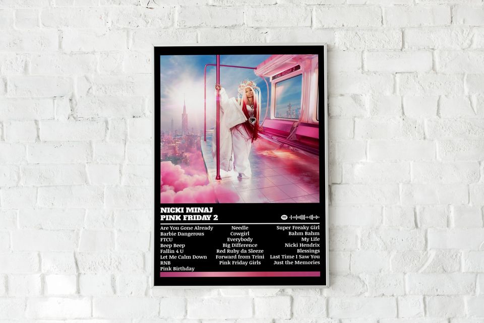 Nicki Minaj Poster Print | Pink Friday 2 Album Poster