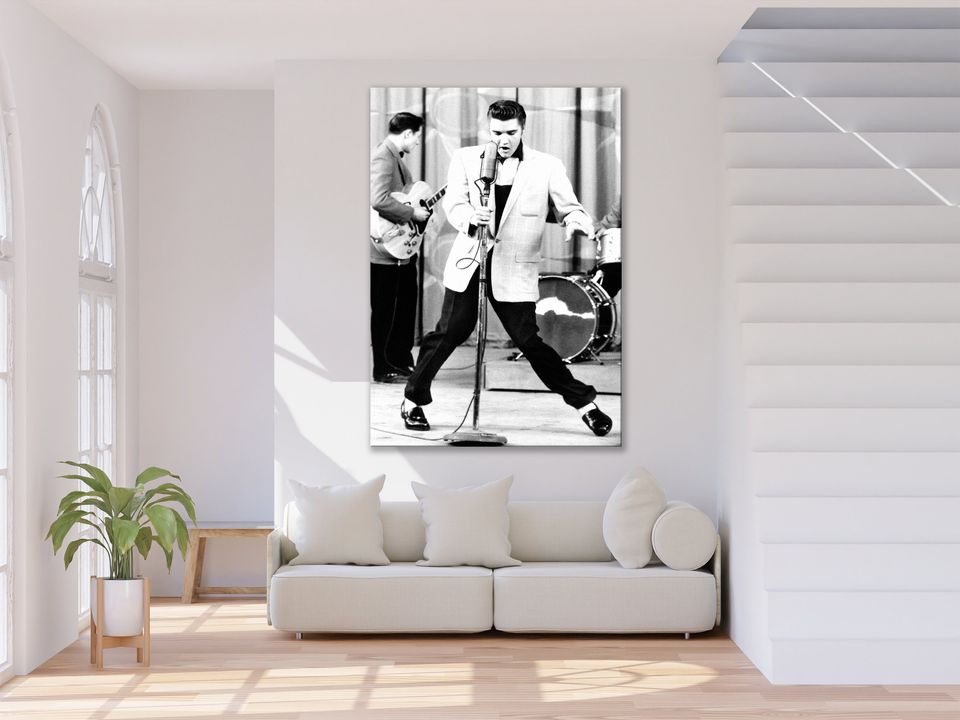 Elvis Presley  Rock and Roll Canvas Wall Art Print