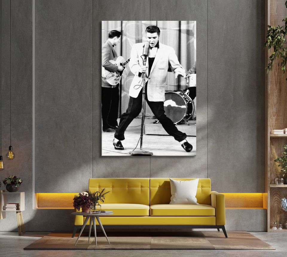 Elvis Presley  Rock and Roll Canvas Wall Art Print