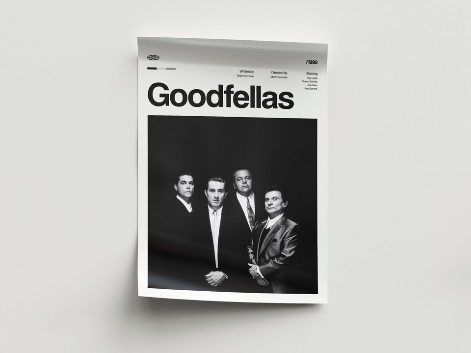 Goodfellas Movie Poster, Goodfellas Wall Decor