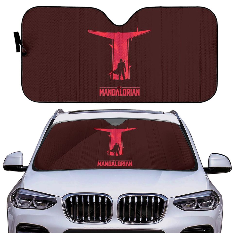 The Mandalorian Car Sun Shade | Windshield Shade, Custom Gift for Her