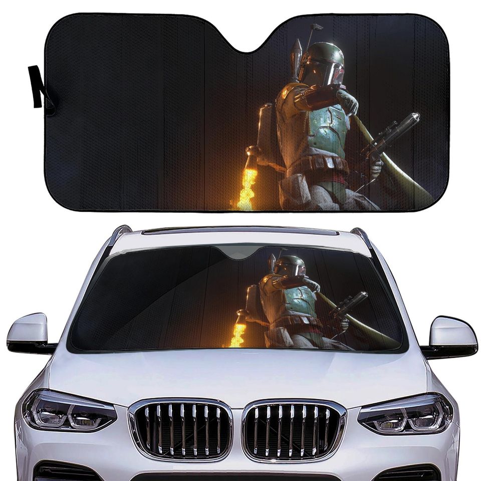 Boba Fett Car Sun Shade | Windshield Shade