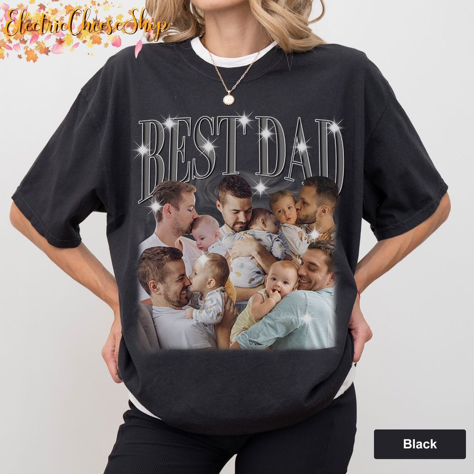 Dad Customized Bootleg Shirt, Custom Dad Tshirt, Custom Photo Shirt