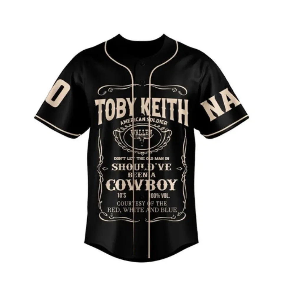 Personalized Name Number Toby Keith Baseball Jersey Shirt For Men Women