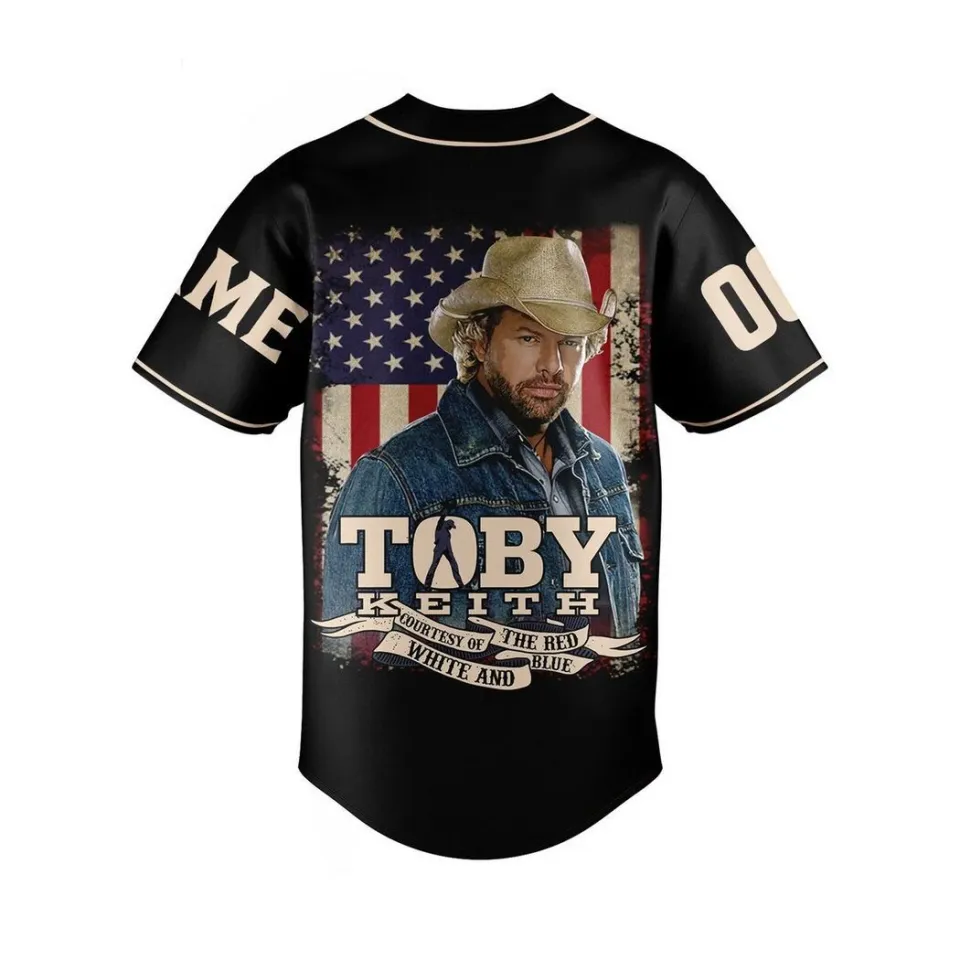 Personalized Name Number Toby Keith Baseball Jersey Shirt For Men Women