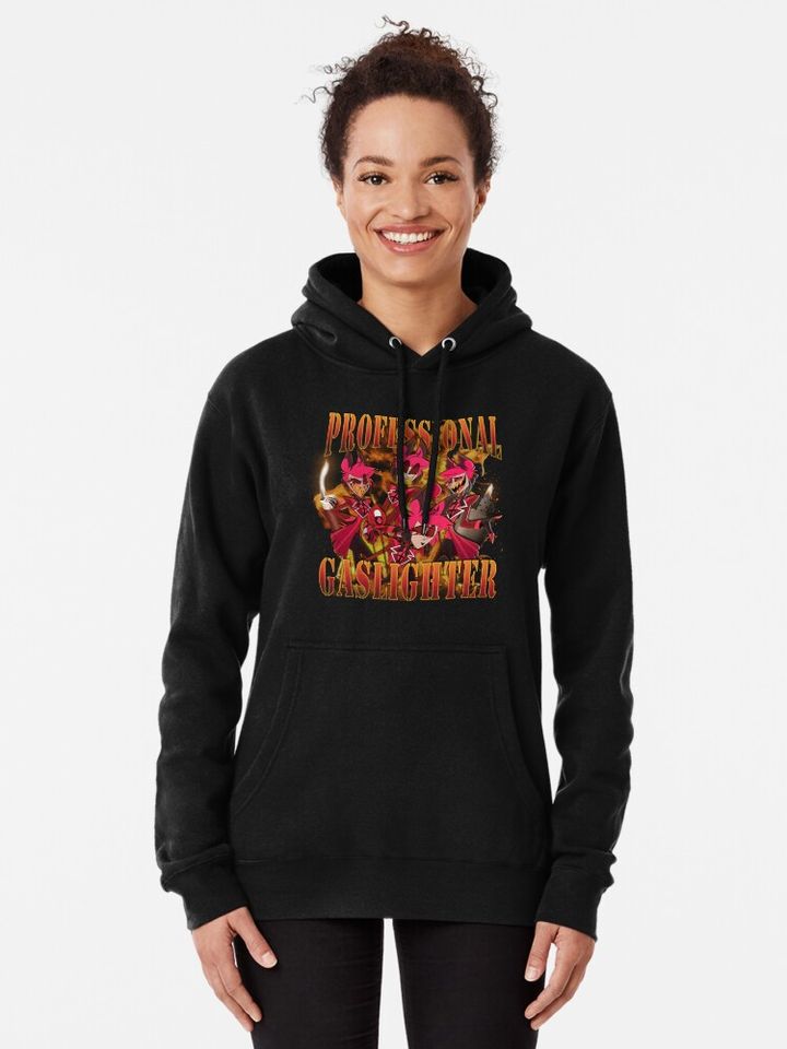 Alastor professional gaslighter Hazbin Hotel Pullover Hoodie