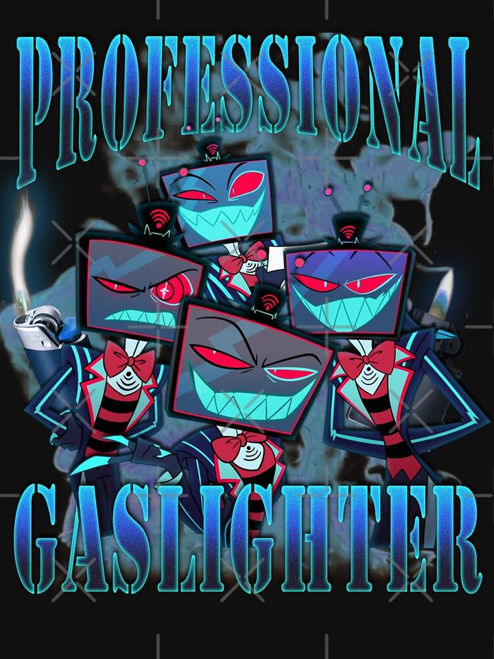 Vox professional gaslighter Hazbin Hotel Pullover Hoodie