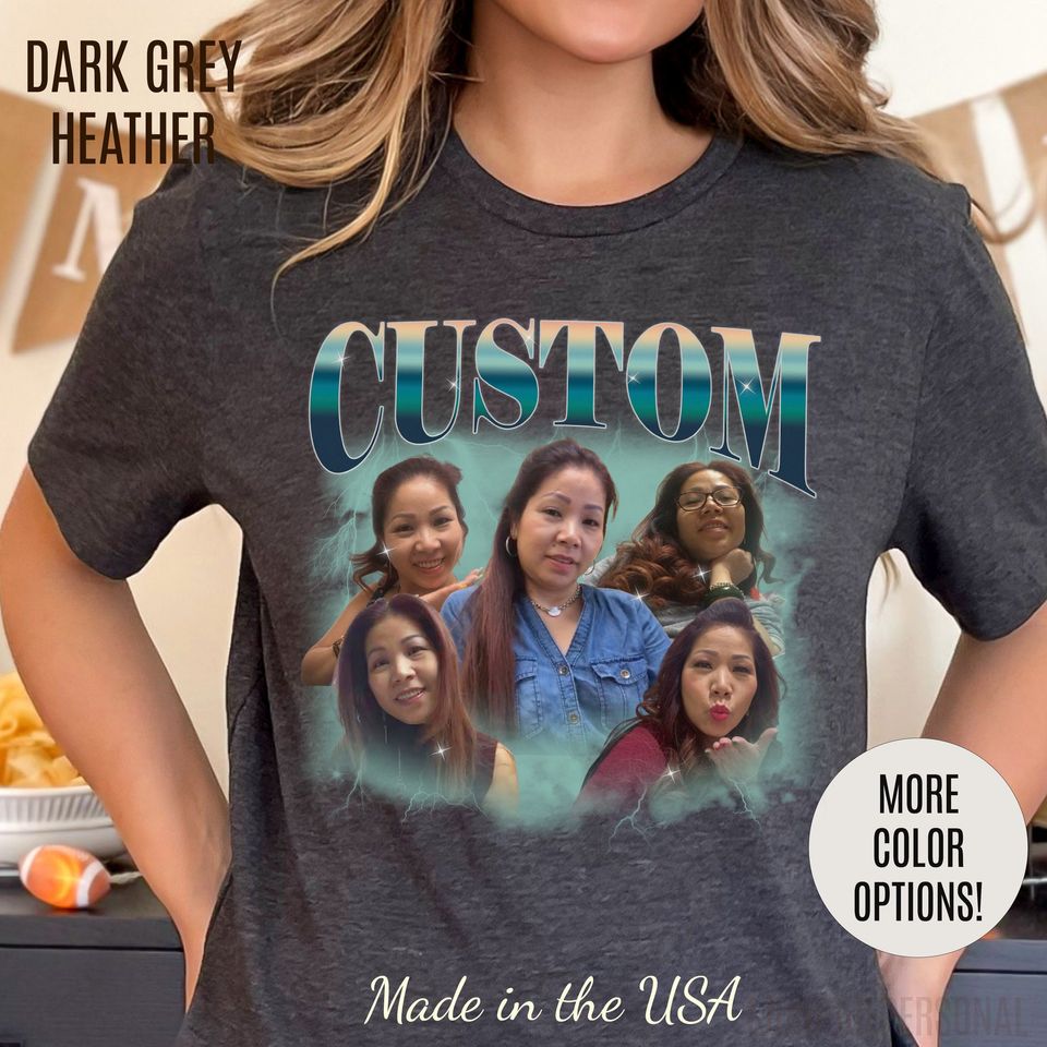 Custom Your Own Bootleg Tee, Retro Custom Bootleg Rap Tee, Custom Your Photo