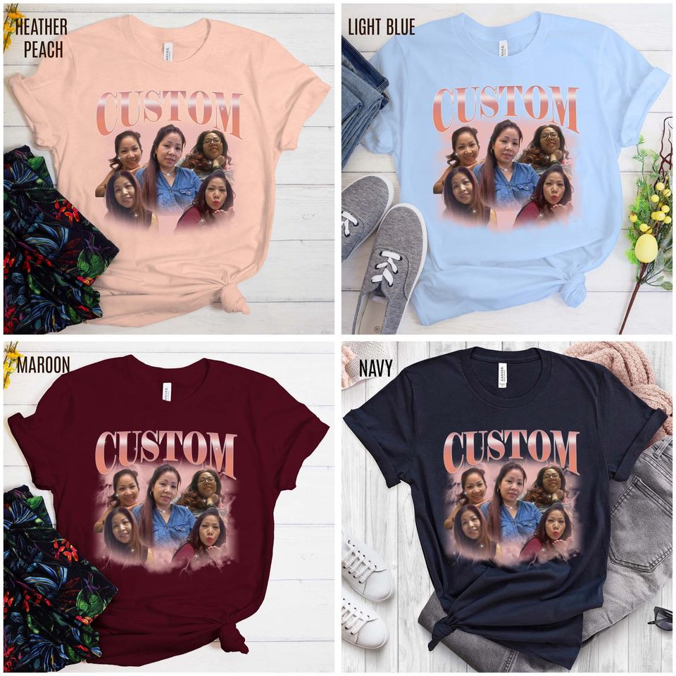 Custom Your Own Bootleg Tee, Retro Custom Bootleg Rap Tee, Custom Your Photo