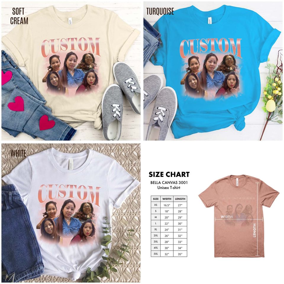 Custom Your Own Bootleg Tee, Retro Custom Bootleg Rap Tee, Custom Your Photo