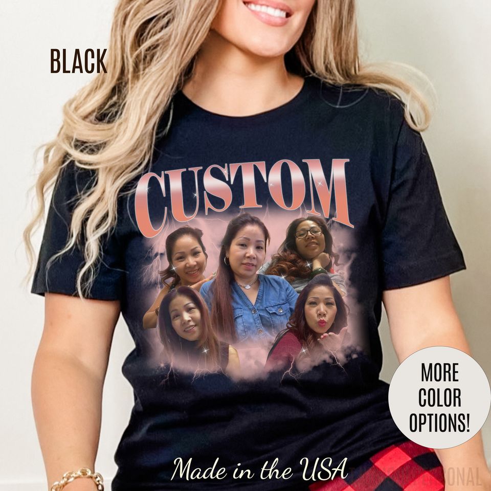 Custom Your Own Bootleg Tee, Retro Custom Bootleg Rap Tee, Custom Your Photo