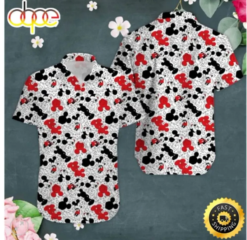 Disney Mickey Mouse Funny 3D HAWAII SHIRT
