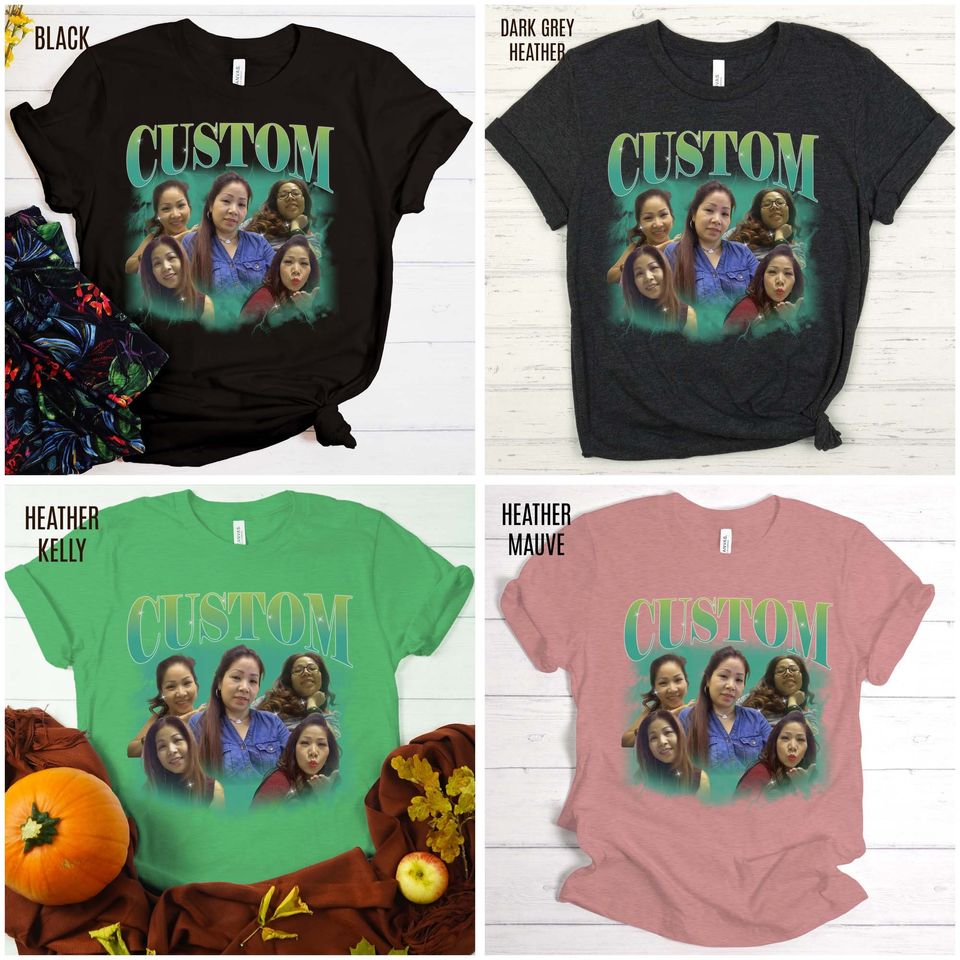 Custom Your Own Bootleg Tee, Retro Custom Bootleg Rap Tee, Custom Your Photo