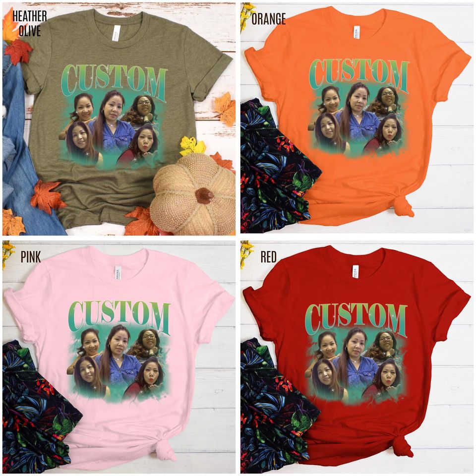 Custom Your Own Bootleg Tee, Retro Custom Bootleg Rap Tee, Custom Your Photo