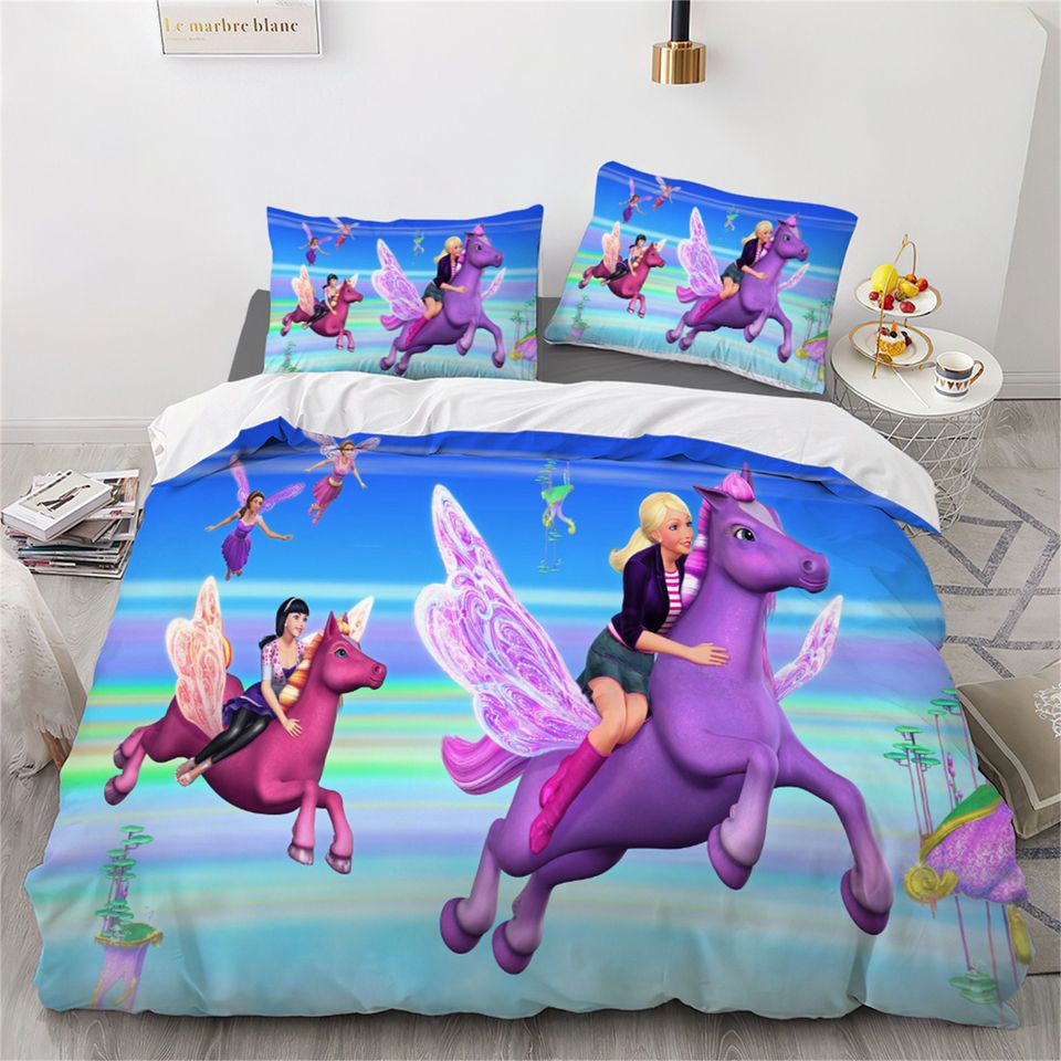 Barbie Printing Bedding Set, Bedding Set Gift