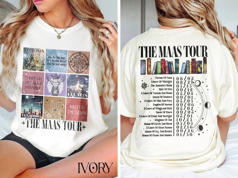 Vintage Sarah J. Maas Eras Tour T Shirt