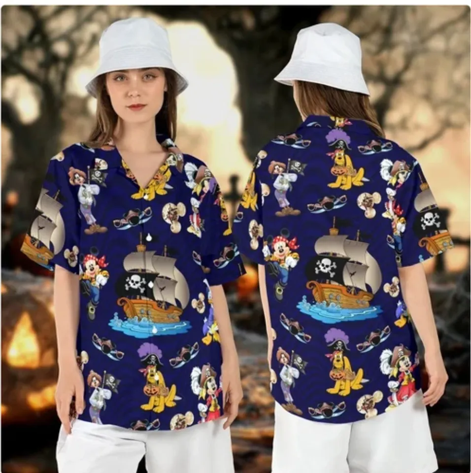 Mickey & Friends Pirates 3D HAWAII SHIRT