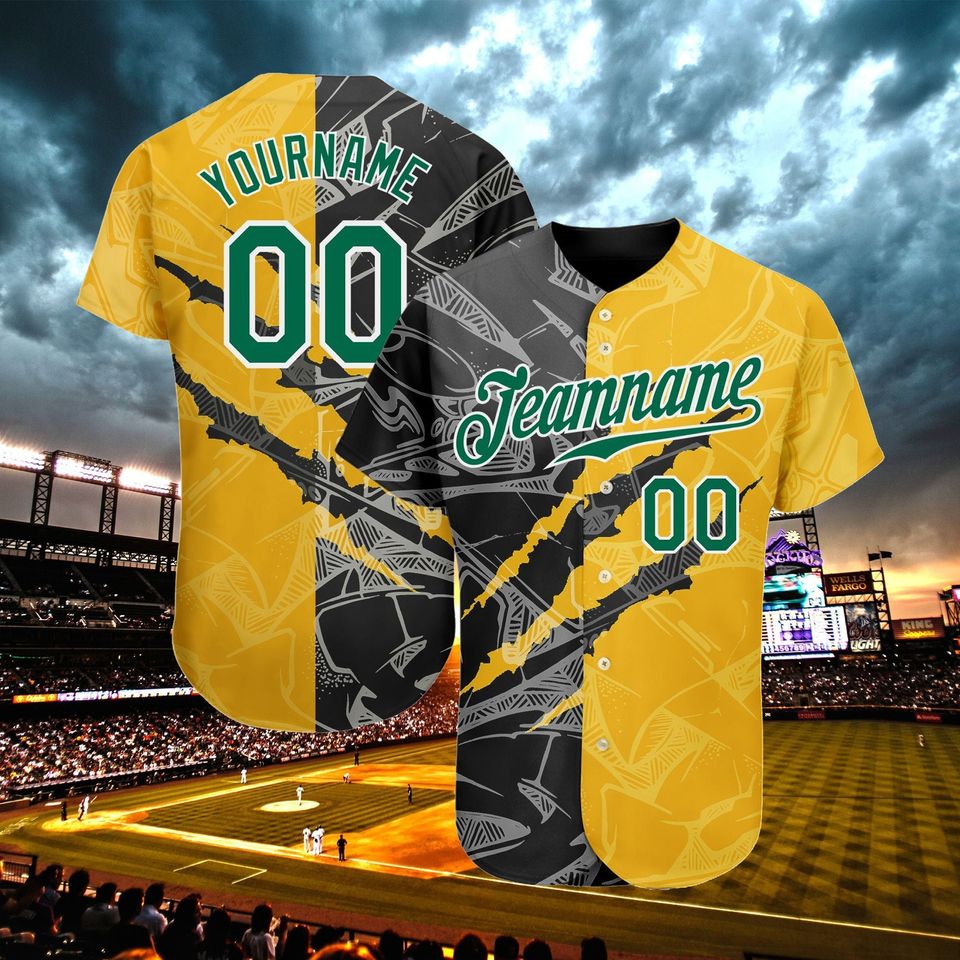 Personalized Baseball Jersey, Graffiti Baseball Jersey