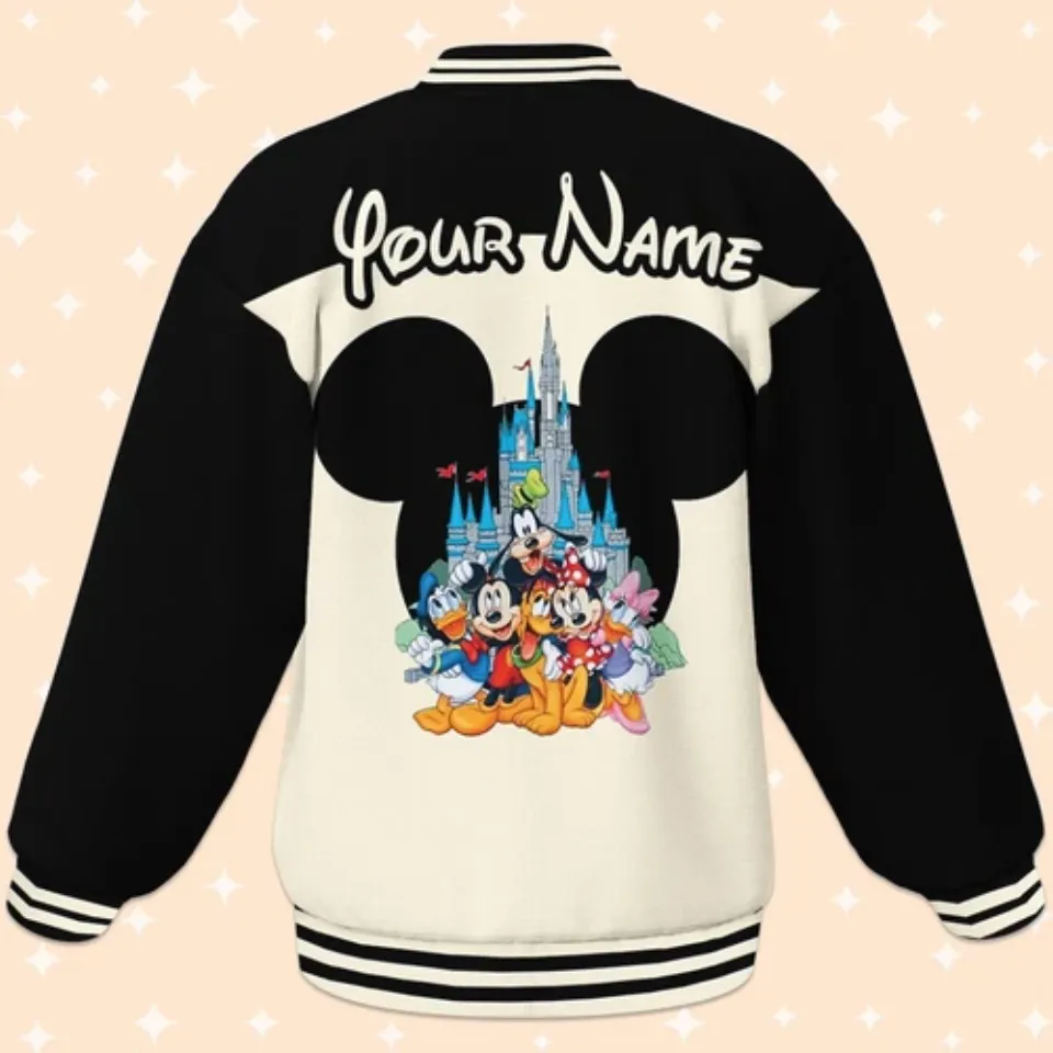 Custom Disney Trip Fun Baseball Jacket, Adult Varsity Jacket, Personalized Disney