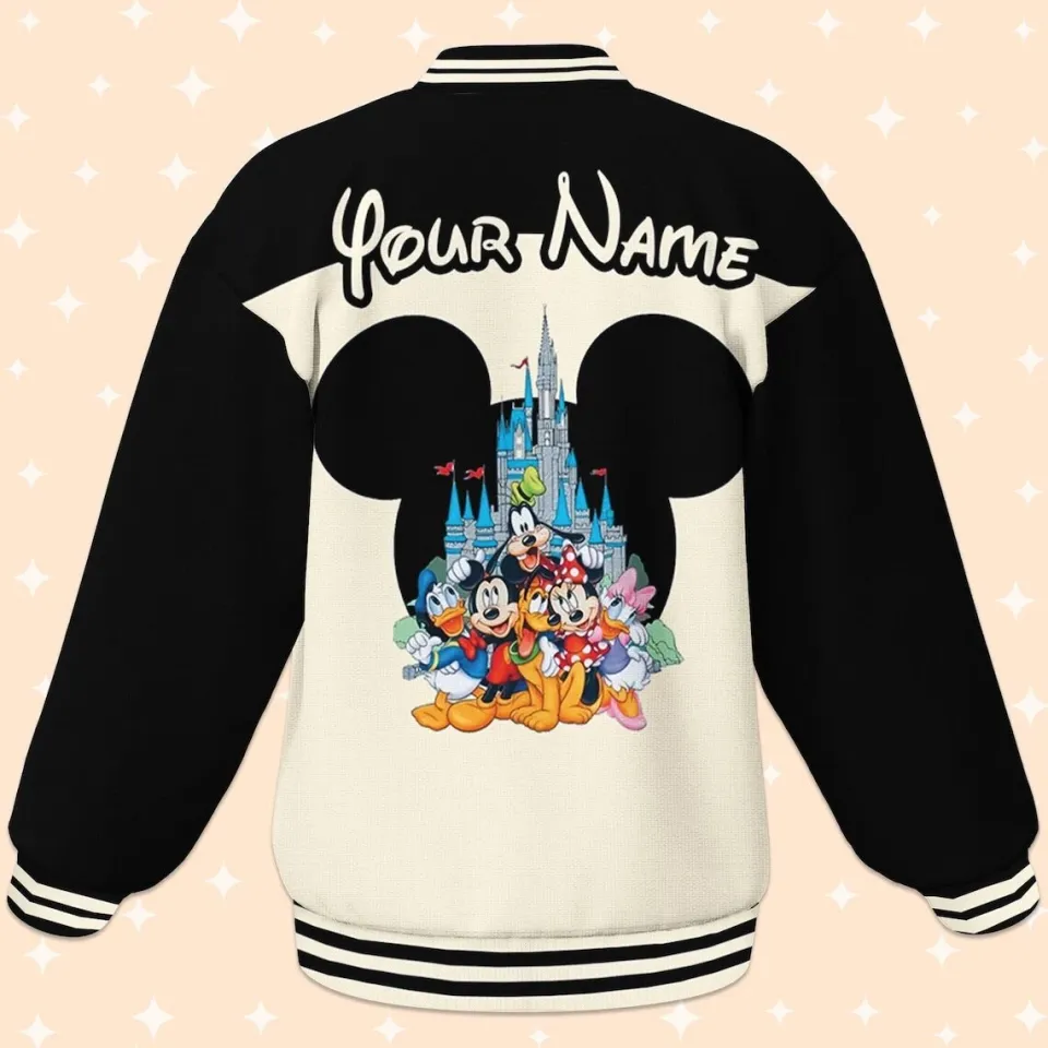 Custom Disney Trip Fun Varsity Jacket, Adult Varsity Jacket, Personalized Disney