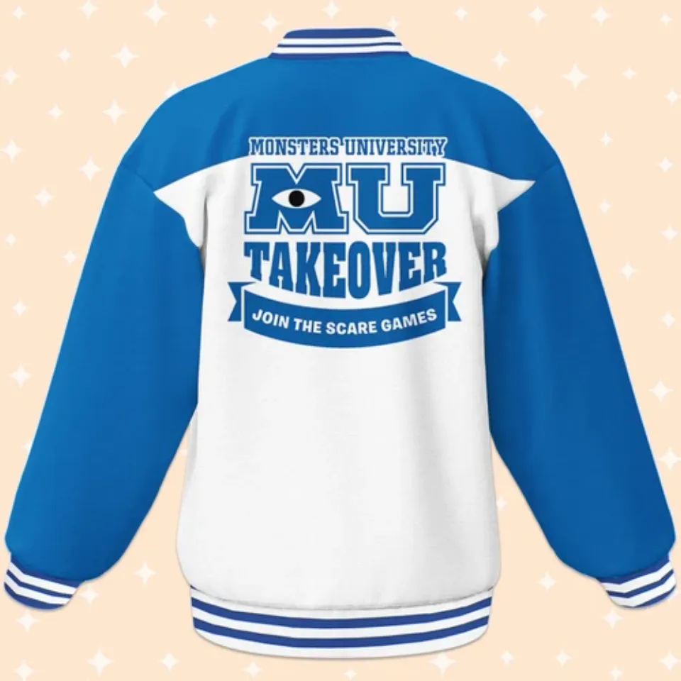 Custom Monster University Nametag Baseball Jacket, Baseball Outfit, Personalized