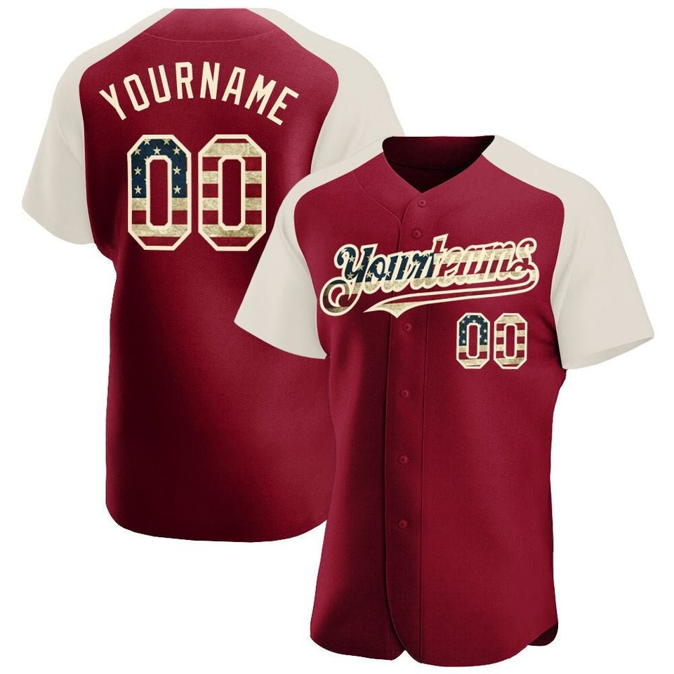 American Baseball Jersey, Personalized Baseball Jersey