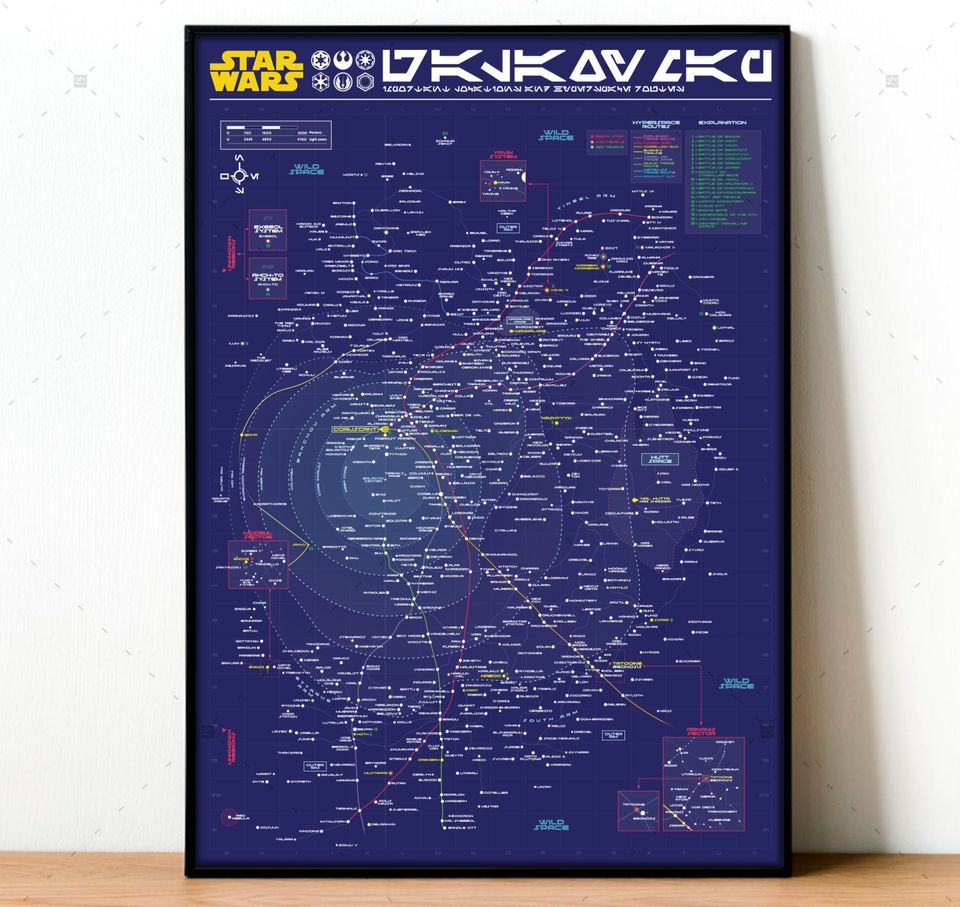 Stars Wars Galaxy Map High Definition , Stars Wars