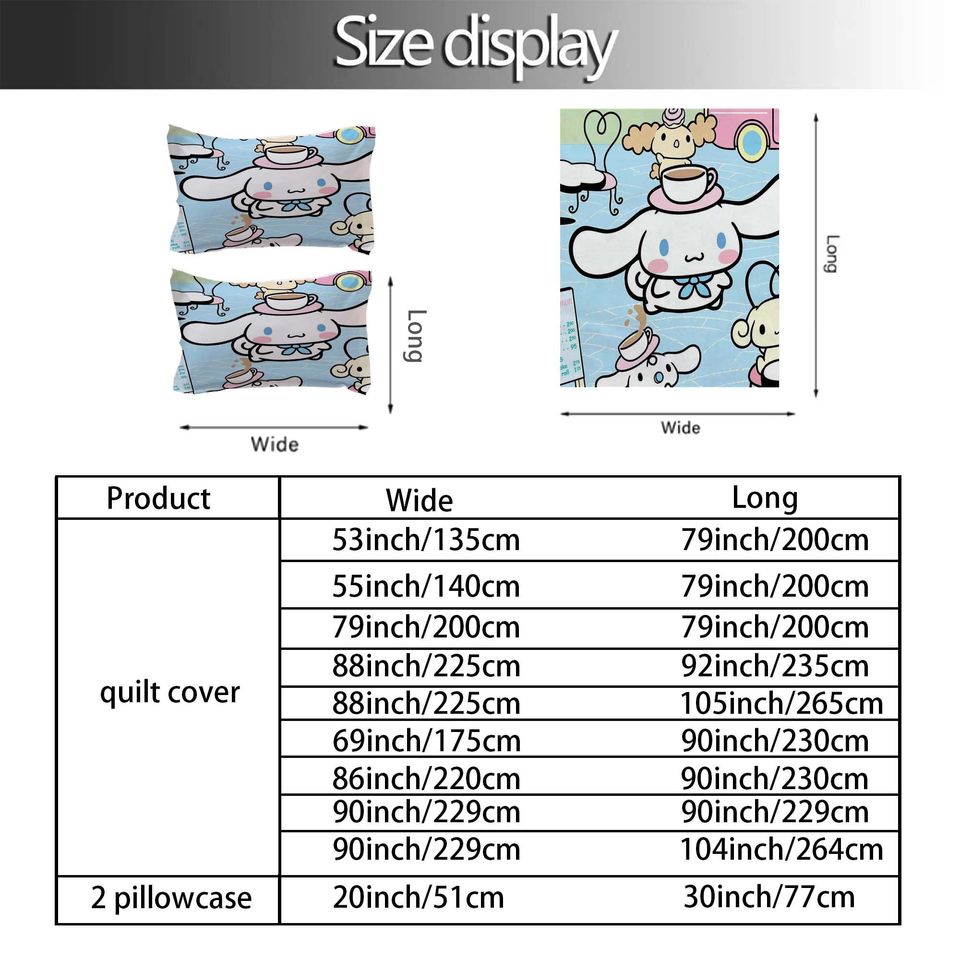 Christmas Cinnamoroll  Bedding Set, Home Decor