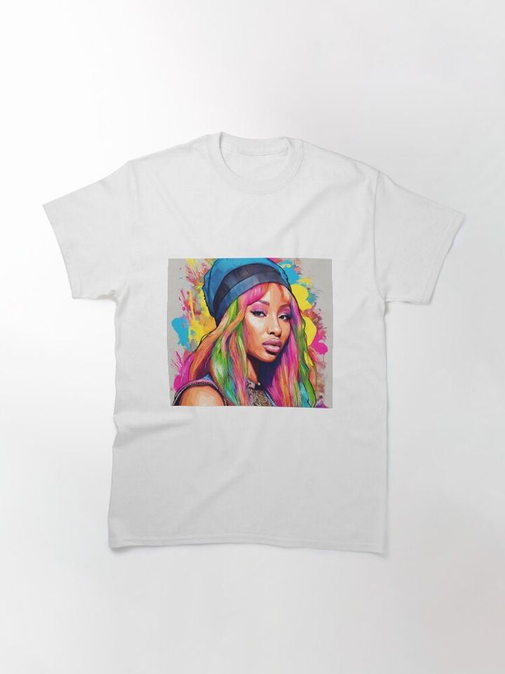 Nicki Minaj Colourful Drawing Classic T-Shirt