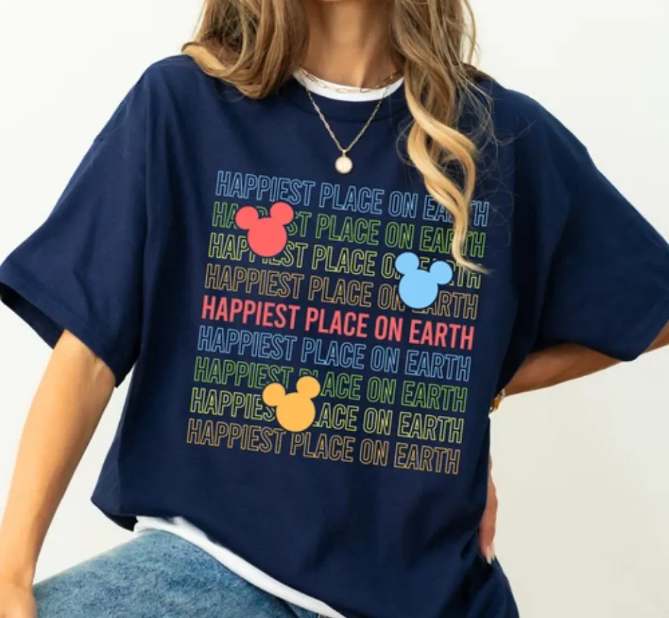 Disney Happiest Place on Earth Mickey Mouse Ears Shirt