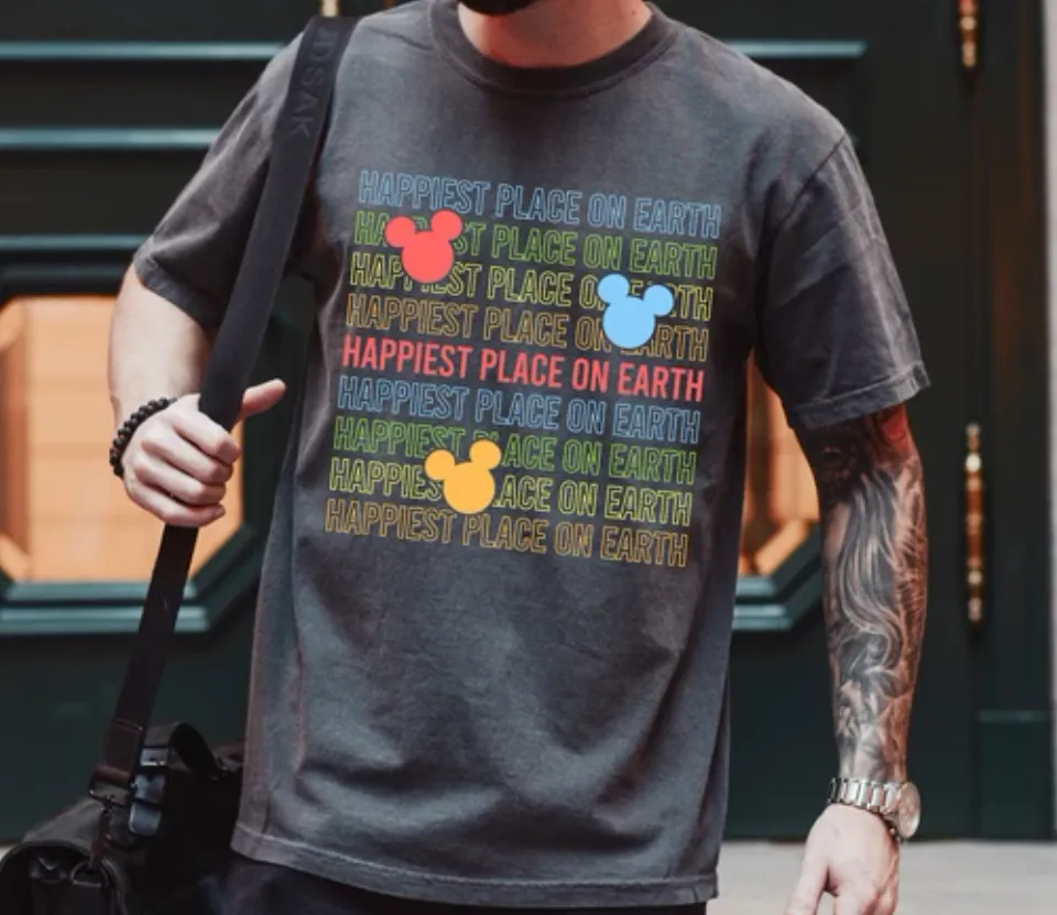 Disney Happiest Place on Earth Mickey Mouse Ears Shirt