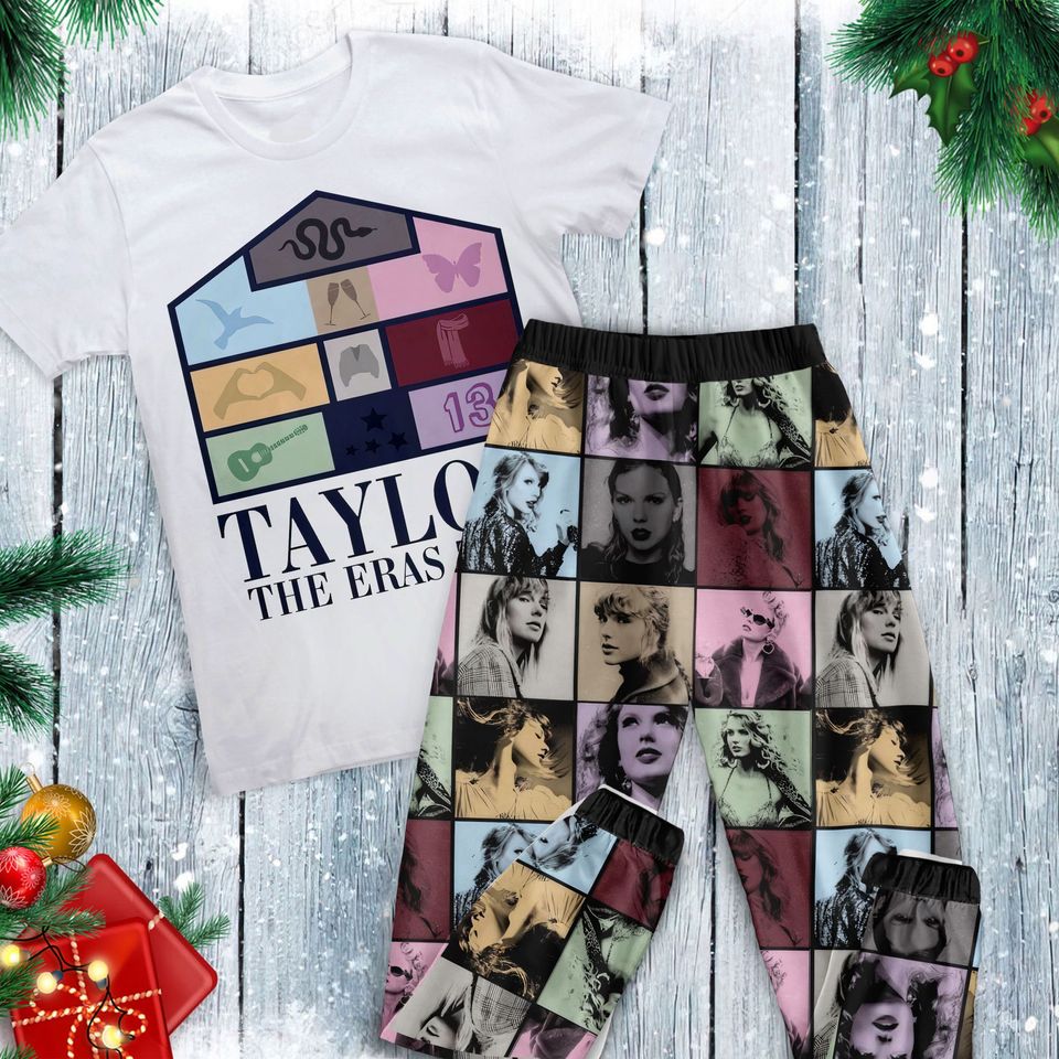 Eras T0ur Home Pajamas Set, Personalized Family Pajamas, Family Christmas Pajamas Set