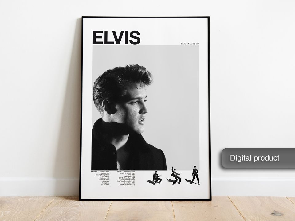 Elvis Presley Poster Rock and Roll