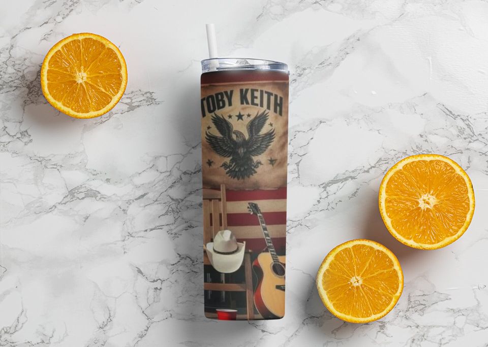 Toby Keith Tumbler with Lid and Straw