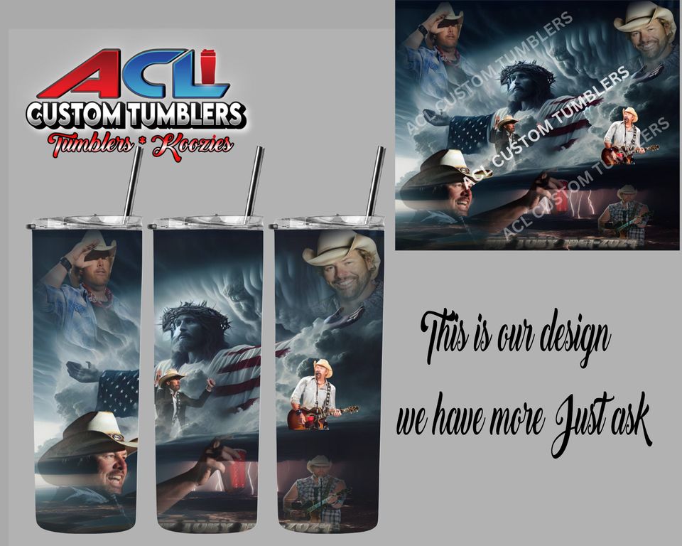 Toby Keith Tumbler with Lid and Straw