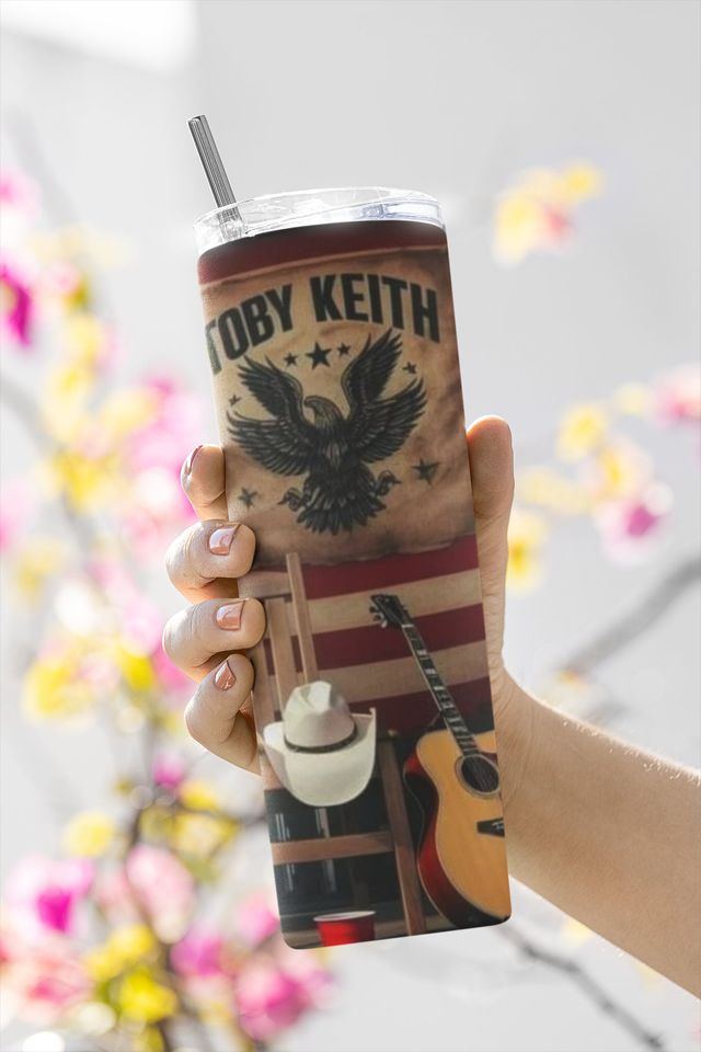 Toby Keith Tumbler with Lid and Straw