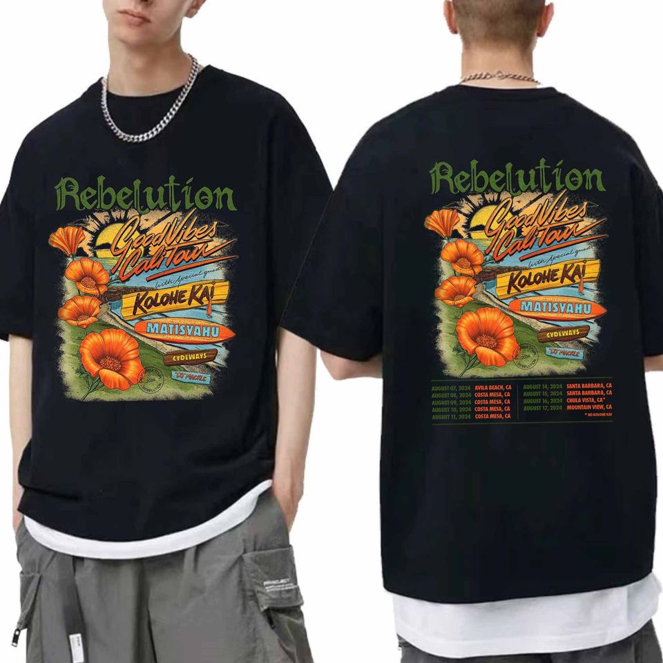 Rebelution Good V Cali 2024 Tour Shirt, Rebelution Band Fan Sweatshirt