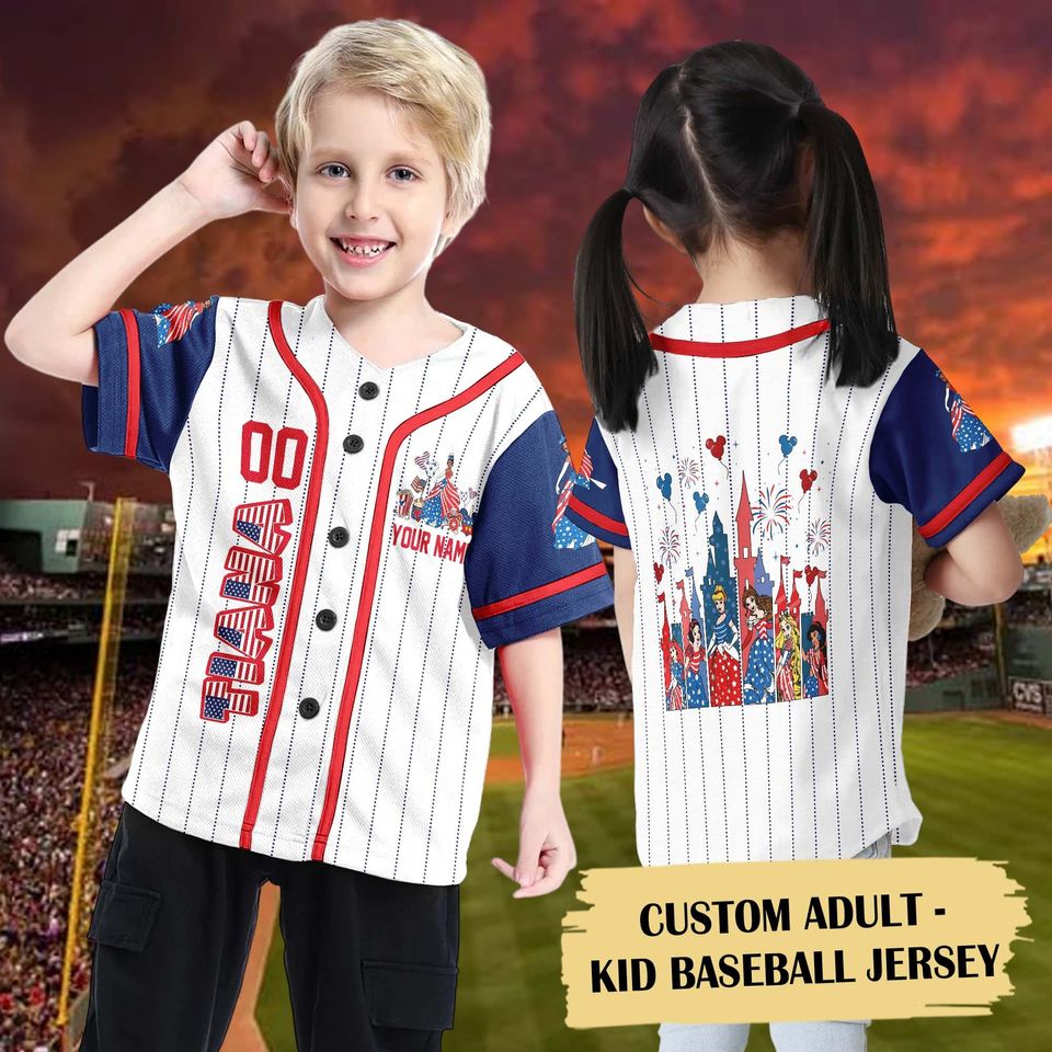 Personalized Frog Princess 4th July Sport Jersey, Custom Princess With The Frog