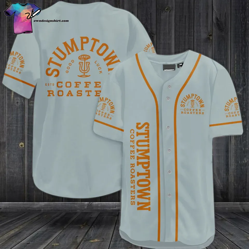 Personalized Stumptown Coffee All Over Print Baseball Shirt Best Gift