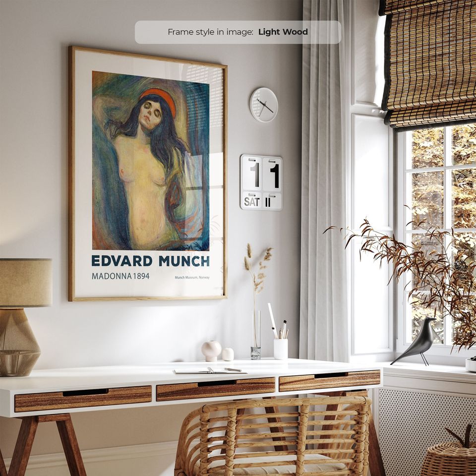 Madonna (1894) - Edvard Munch Poster | Munch Painting