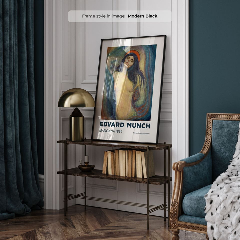 Madonna (1894) - Edvard Munch Poster | Munch Painting