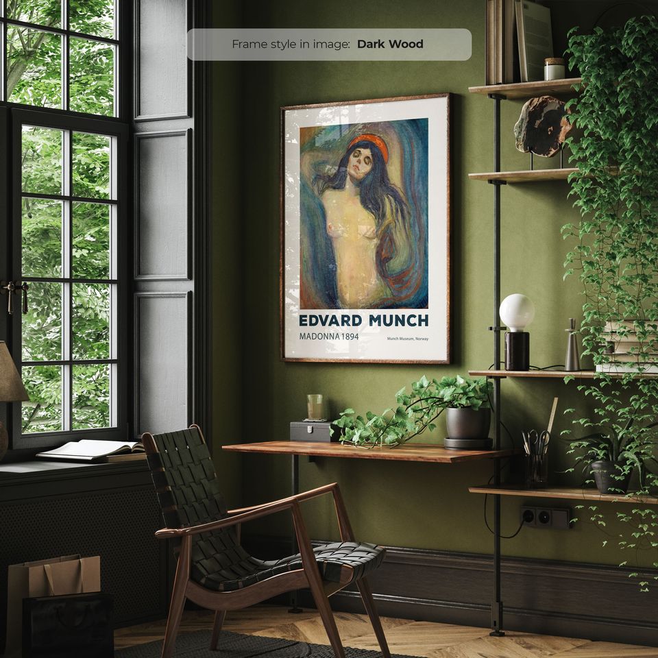 Madonna (1894) - Edvard Munch Poster | Munch Painting