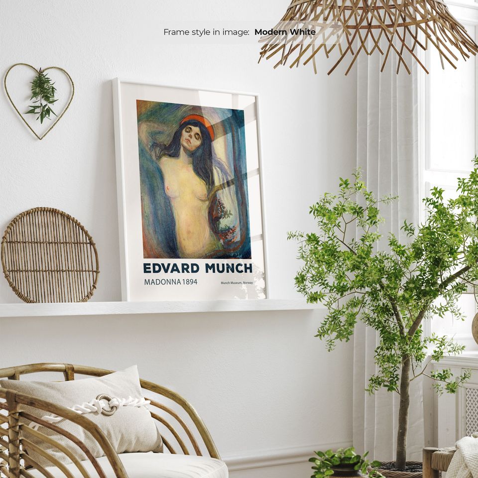 Madonna (1894) - Edvard Munch Poster | Munch Painting