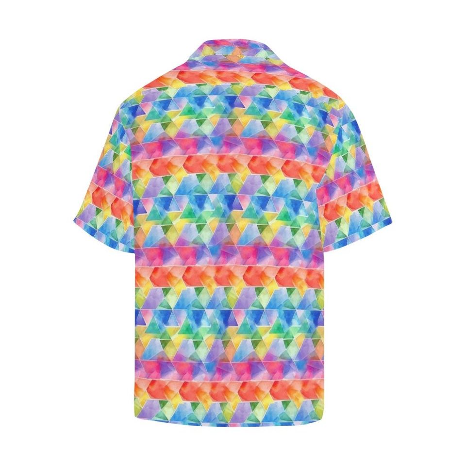Rainbow Geometric Men Hawaiian shirt
