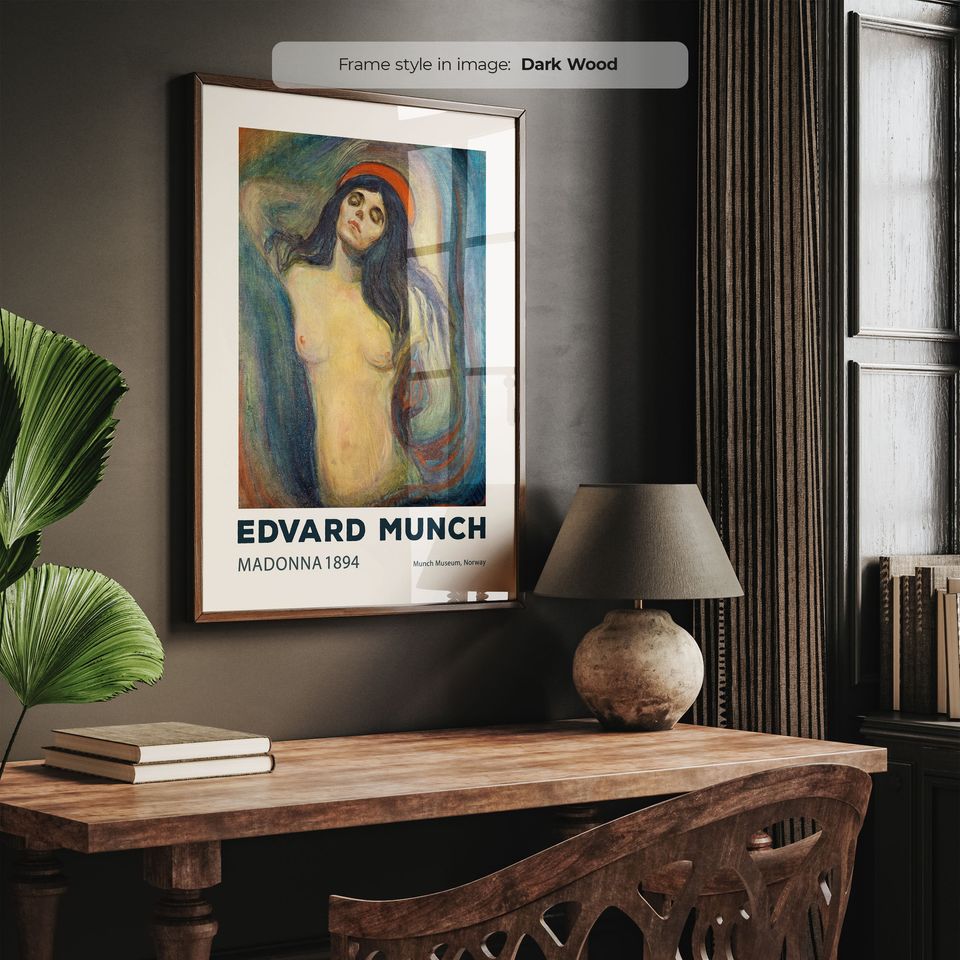 Madonna (1894) - Edvard Munch Poster | Munch Painting