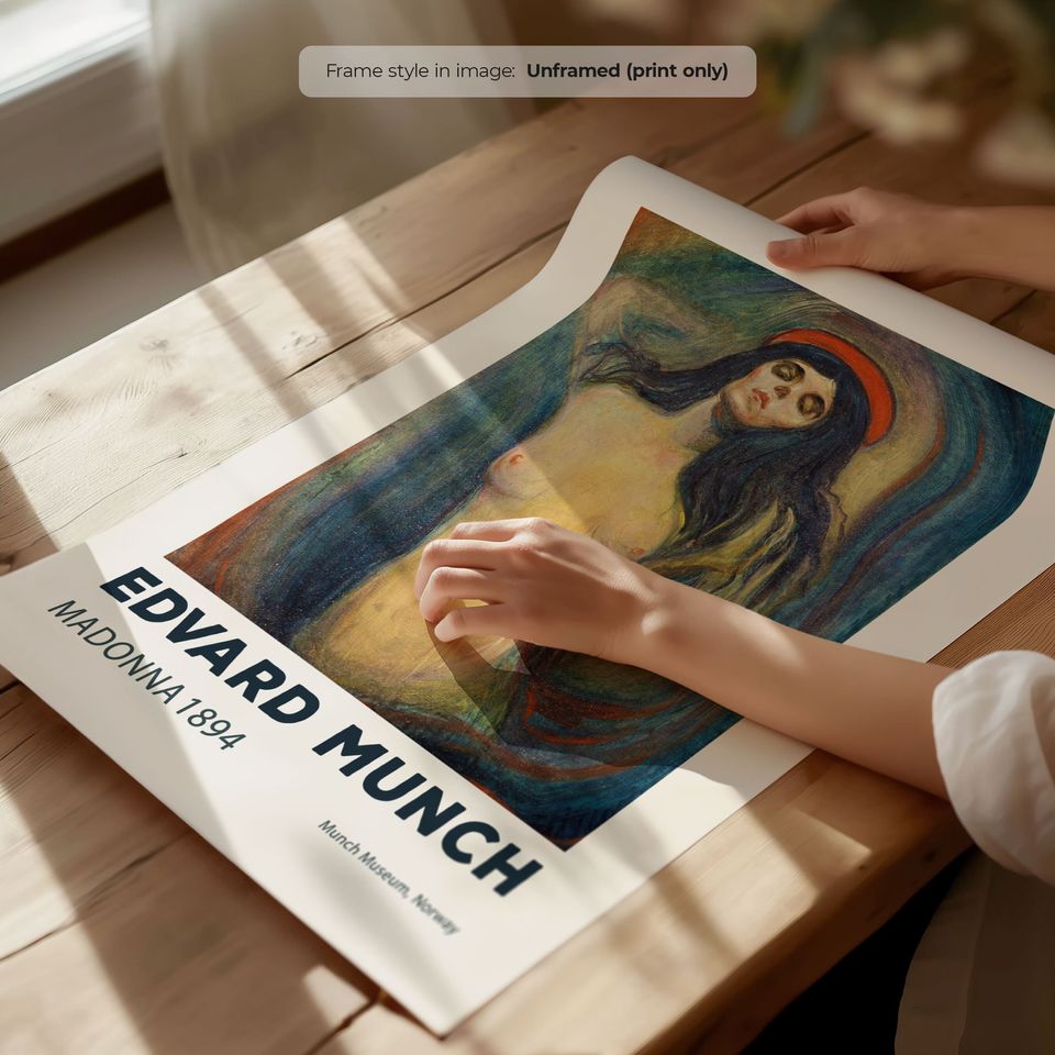 Madonna (1894) - Edvard Munch Poster | Munch Painting