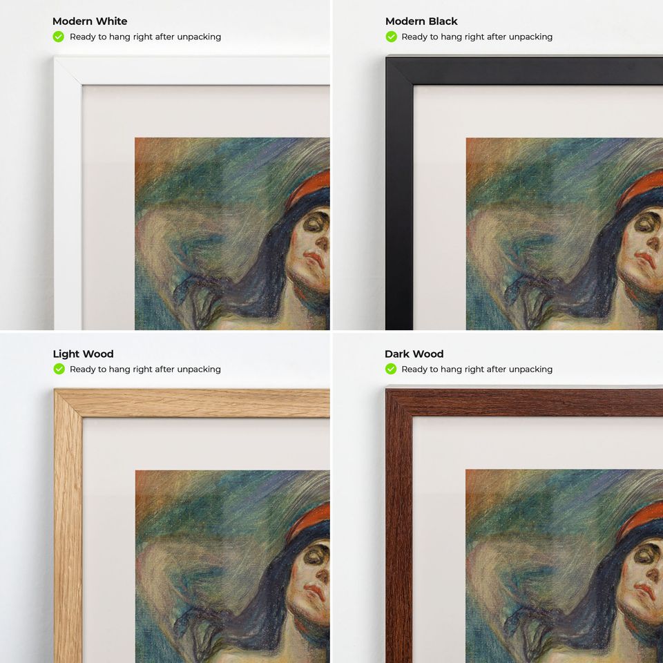 Madonna (1894) - Edvard Munch Poster | Munch Painting